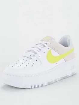 Nike Air Force 1 Sage Low - White/Yellow