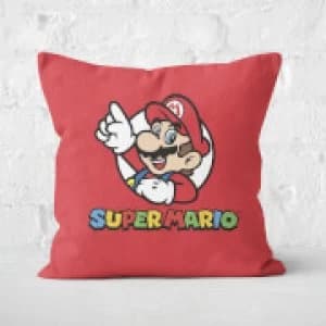 Super Mario Square Cushion - 40x40cm - Soft Touch