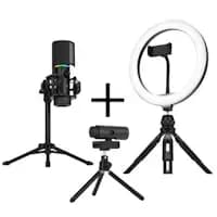 Streamplify STARTER Bundle Including MIC TRIPOD, CAM, & LIGHT 10