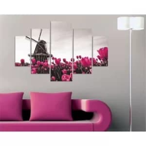 ST119 Multicolor Decorative MDF Painting (5 Pieces)