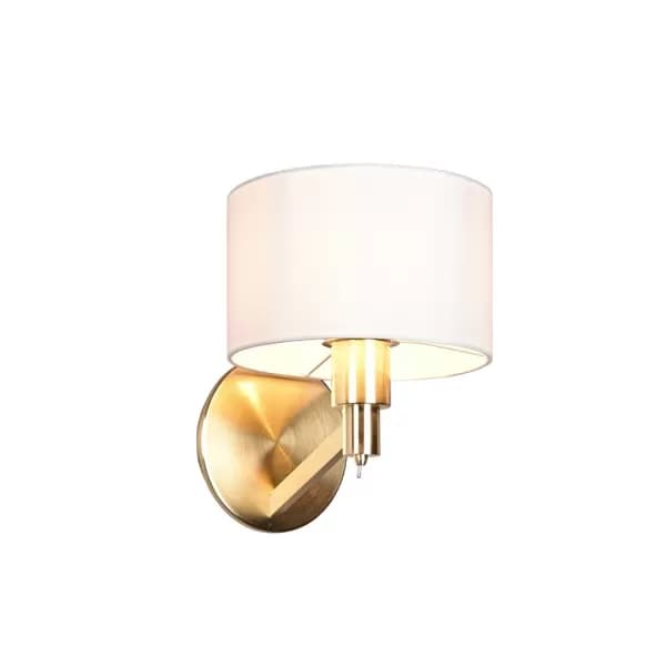 Cassio Modern Wall Lamp with Shade Brass Matt