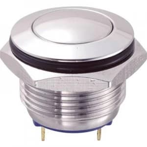 TRU COMPONENTS GQ16B 10JS Tamper proof pushbutton 48 Vdc 2 A 1 x OffOn IP65 momentary