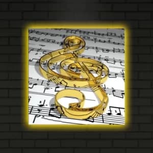 4040DACT-17 Multicolor Decorative LED Lighted Canvas Painting