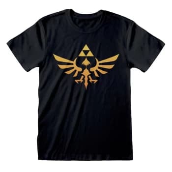 Legend Of Zelda - Hyrule Logo Unisex XX-Large T-Shirt - Black