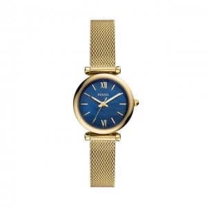 Fossil Blue And Gold 'Carlie Mini' Dress Watch - ES5020