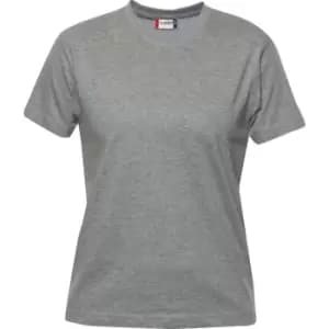 Clique Womens/Ladies Premium Melange T-Shirt (XXL) (Grey)