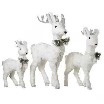Standing Reindeer Family Of Three Decorations