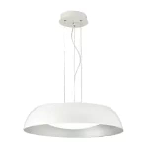 Suspension Argenta matt white 1 bulb 30cm
