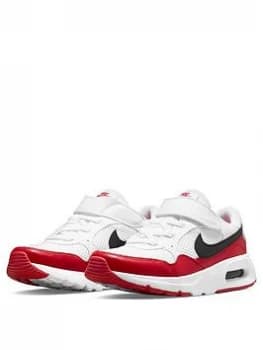 Nike Air Max SC Childrens Trainer - White/Red, White/Black, Size 2
