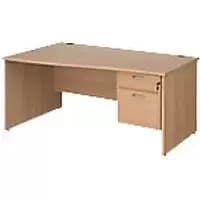 Dams International Wave Desk MP16WLP2B 1,600 x 725 x 800 - 990 mm