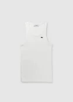 Lacoste Womens Classic Tank Top In Flour
