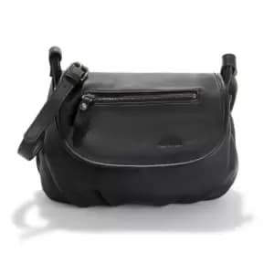 Jen Leather Crossbody/Shoulder Hobo Bag with Flap