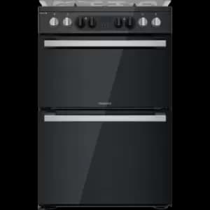 Hotpoint HDM67G8CCB/UK Dual Fuel Cooker - Black - A/A Rated