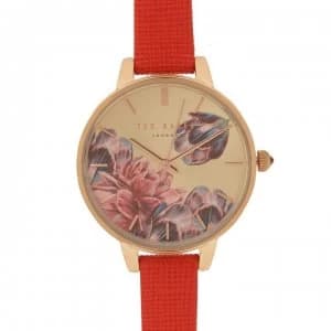 Ted Baker 2759285110000Red Watch - Rose gold