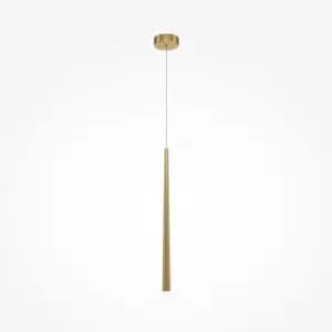 Maytoni Cascade Modern Slim Pendant Ceiling Light Brass Integrated LED 4000K