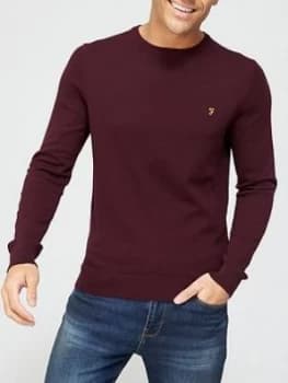 Farah Mullen Cotton Sweater - Red