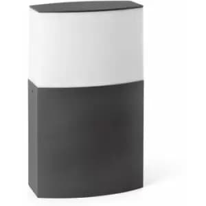 Datna dark gray garden bollard 1 bulb