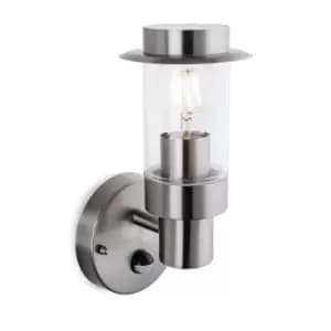 Darwin Outdoor PIR Motion Wall Sensor Light Stainless Steel IP44, E27