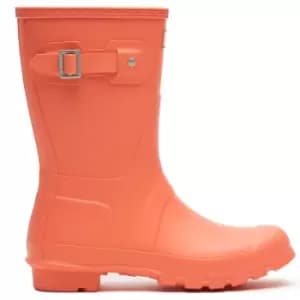 Hunter Womens Original Short Wellington Boots Sun Cup Orange 5 (EU38)