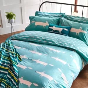 Scion Mr Fox Kingsize Duvet Cover, Teal