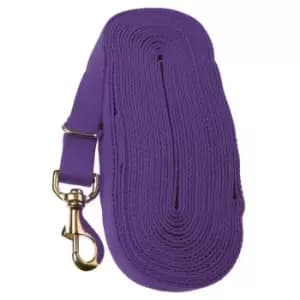 Kincade Cotton Lunge Rein - Purple