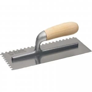 Faithfull Serrated Plastering Trowel 11" 4" 1/2"