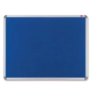 Nobo EuroPlus 1200 x 900mm Noticeboard with Blue Felt Surface Aluminium Frame and Fixing Kit