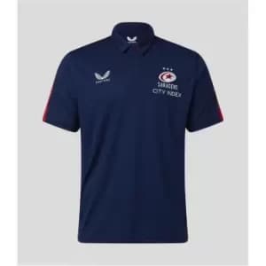 Castore Saracens Polo Shirt Mens - Blue