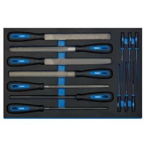 Draper Hand File Set In 3/4 Drawer EVA Insert Tray (13 Piece)