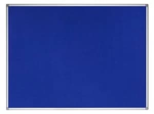 Bi-Office Earth-It Blue Felt Noticeboard Alu Frame 90x60