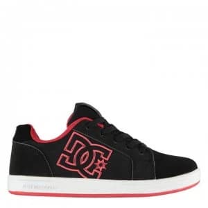 DC Serial Gaffik Junior Boys Trainers - Black/Red