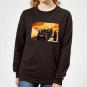 Star Wars Jawas Christmas Tree Womens Christmas Sweatshirt - Black