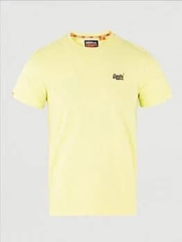 Superdry Orange Label Vintage Embroidery T-Shirt, Yellow, Size 2XL, Men