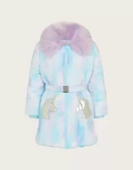 Watercolour Unicorn Padded Coat