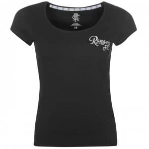 Team FC Script T Shirt Ladies - Black