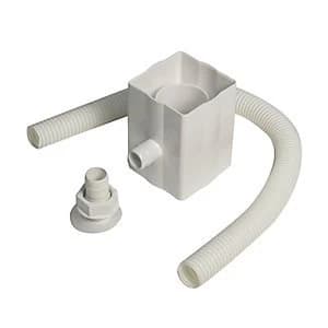 FloPlast RVS1W Round to Square Downpipe Rainwater Diverter - White