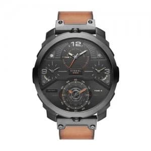Diesel Mens Machinus SS IP Gun Watch - DZ7359