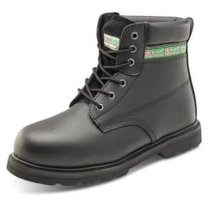 Click Footwear Goodyear Welted 6" Boot Leather Size 12 Black Ref