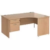 Dams International Right Hand Ergonomic Desk MP16ERP2B 1,600 x 1,200 x 725 mm
