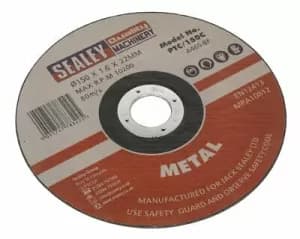 Genuine SEALEY PTC/115CT5 Cutting Disc Ø115 x 1.6mm 22mm Bore Pack of 5