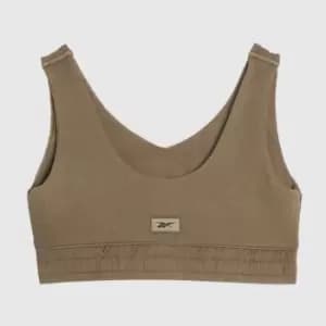 Reebok Fitted Bralette In Stone