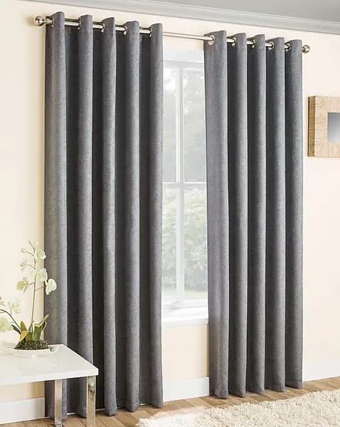 JD Williams Vogue Light Filtering Eyelet Curtain Grey 117 x 137cm YK67811