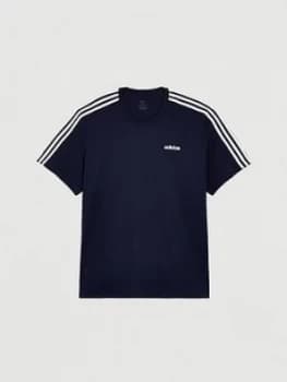 Adidas Plus Size Essential 3-Stripe T-Shirt - Navy