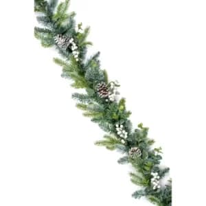 Eucalyptus Christmas Garland with White Berries