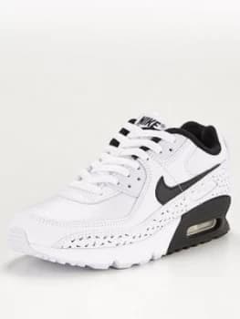 Nike Air Max 90 Swooshfetti Pack Junior Trainers - White/Black