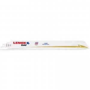 Lenox Gold Lazer 18TPI Medium Metal Cutting Reciprocating Saw Blades 305mm Pack of 5