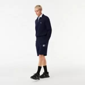 Mens Lacoste Embroidery Shorts Size 3 - S Navy Blue