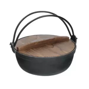 World of Flavours Cast Iron Cooking Pot, 1.5 Litre, Gift Tagged