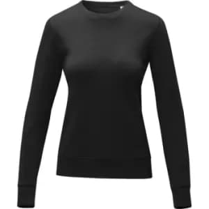 Elevate Womens/Ladies Zenon Pullover (L) (Solid Black)