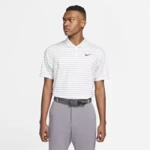 Nike Essential Stripe Polo Shirt Mens - White